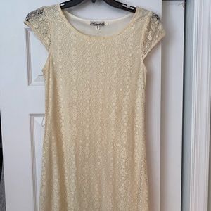 Cream lace dress